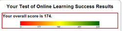 Online readiness score of 174 out of 225